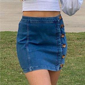 Free People Denim Skirt